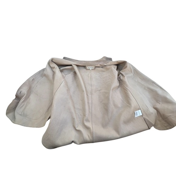 Idyllwind western rodeo fine suede leather womens shacket sz XXL/TTG beige - Picture 7 of 9